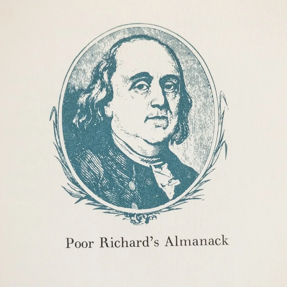 Poor Richard's Almanack Benjamin‎ Franklin 1967 Hardcover Hallmark